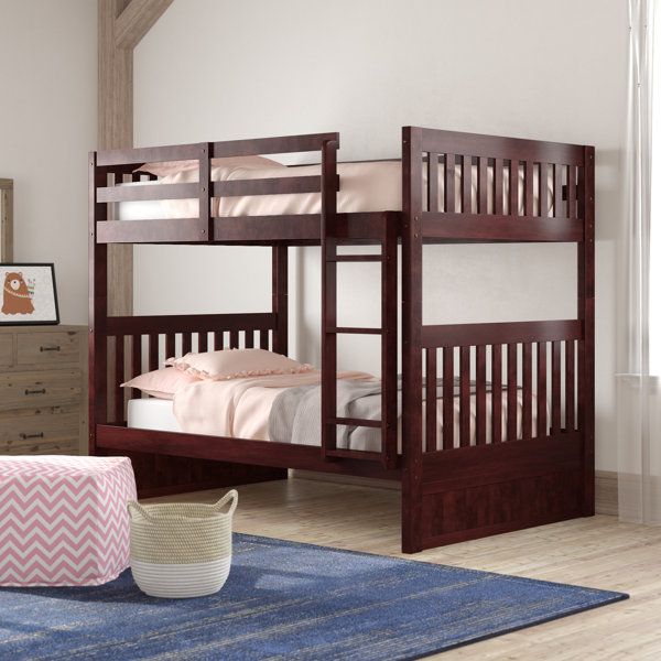 Viv + Rae Iron Acton Full Over Full Solid Wood Standard Bunk Bed by Viv